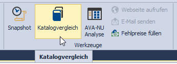 Abbildung 44: Funktion "Katalogvergleich" im AVA NU-Preisspiegel