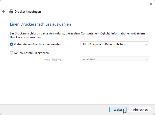 Ghostscript-Drucker-Installation-Druckeranschluss
