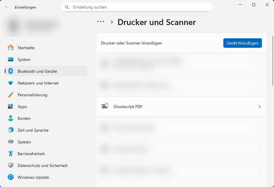 Ghostscript-Drucker-Installation-Ueberpruefung