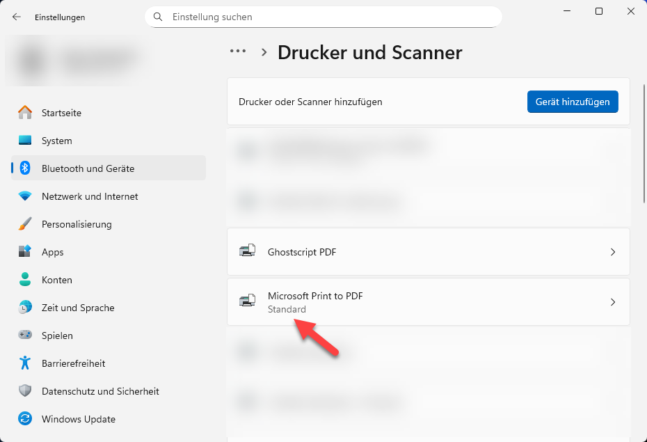 Ghostscript-Drucker-Konfiguration-Standarddrucker