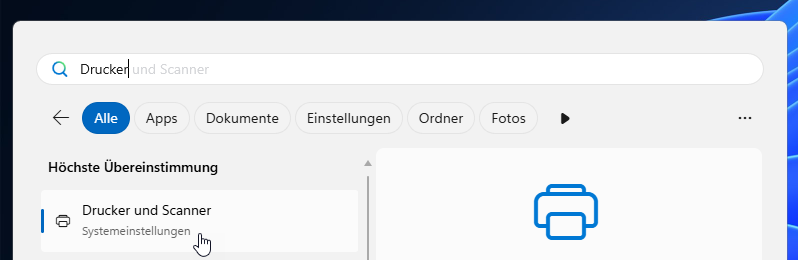 Ghostscript-Drucker-Konfiguration-Suche