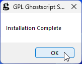 Ghostscript-Installation-Erfolg2