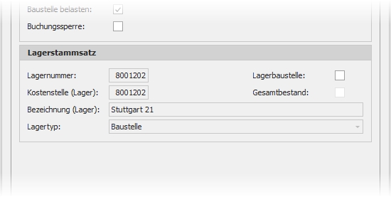 Gruppe "Lagerstammsatz"