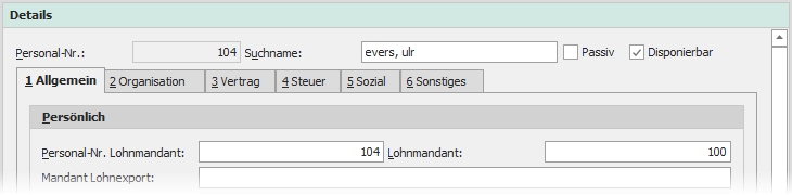 Kopfbereich des Details