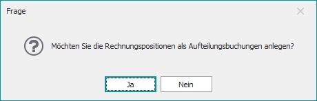 Dialog "Rechnungsimport" Dialog "Rechnungsimport"
