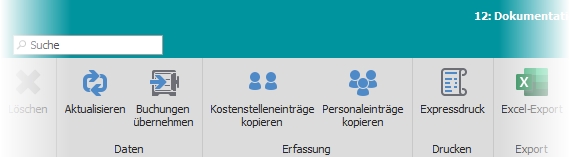 Multifunktionsleiste "Allgemein"
