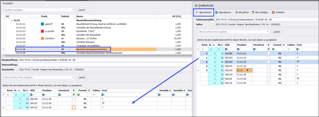 037QuellaufmassUebernehmen