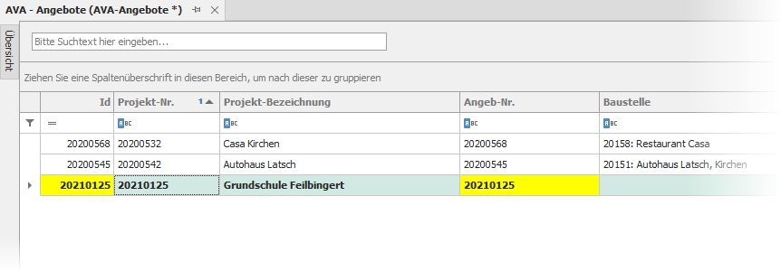 Preisspiegel mit aktiviertem Angebot