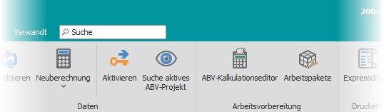 Multifunktionsleiste "Allgemein"