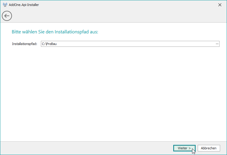 AddOne.Api_Installation_Installer_Installationspfad
