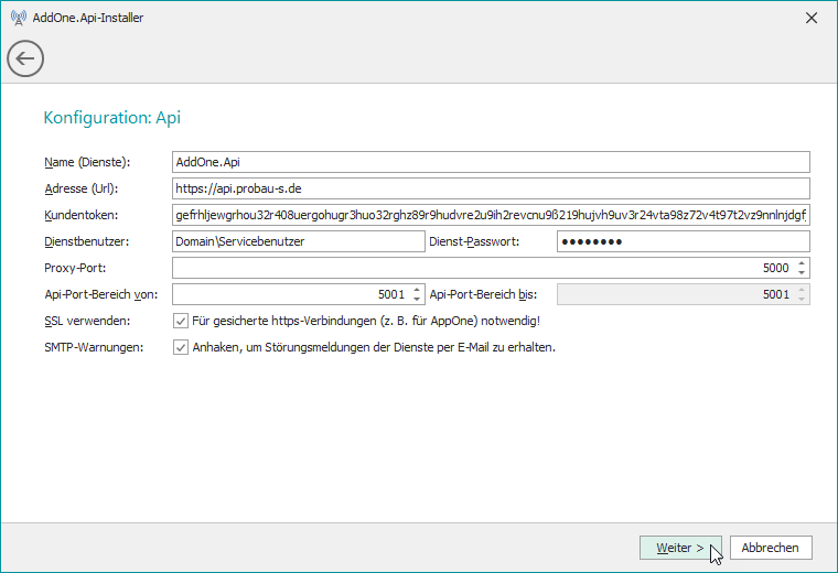 AddOne.Api_Installation_Installer_Konfiguration
