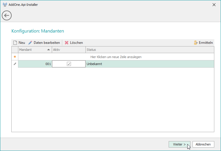AddOne.Api_Installation_Installer_Mandantenwahl