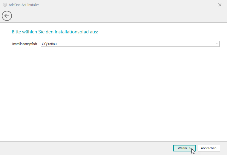 AddOne.Api_Update_Installer_Installationspfad