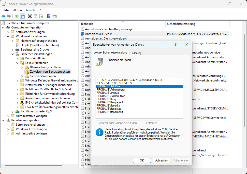 API_Installation_Einrichtung_Servicebenutzer_Gruppenrichtlinie_Richtlinie