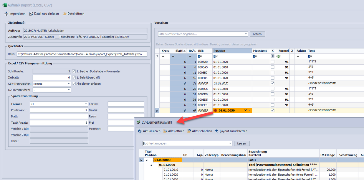 AufmasExcelPosAuswahl