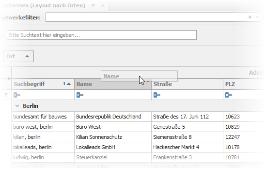 Spalte verschieben Spalte verschieben