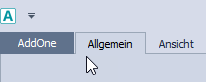 Abbildung 33: Der "Programmknopf" AddOne (immer ganz oben links) Abbildung 33: Der "Programmknopf" AddOne (immer ganz oben links)