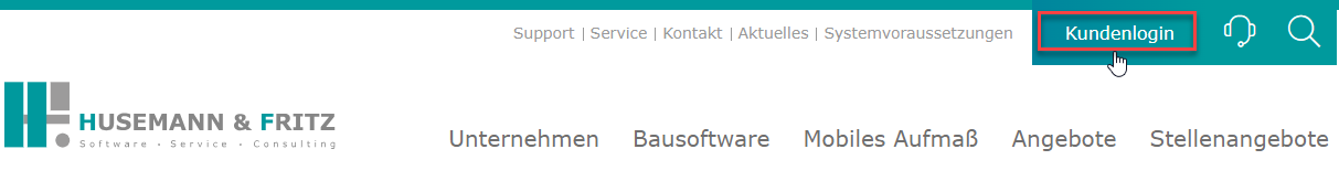 Abbildung 14: Kundenlogin auf unserer Webseite Abbildung 14: Kundenlogin auf unserer Webseite