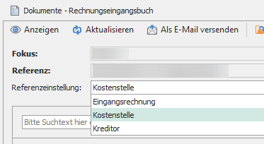 Beispiel im Rechnungseingangsbuch