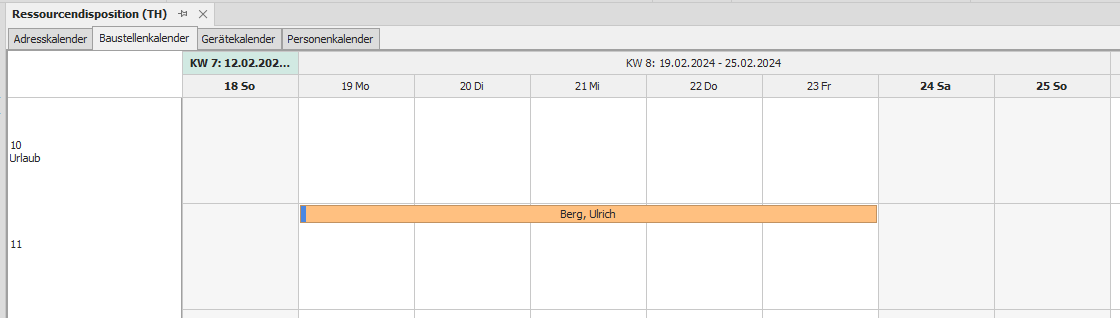 Plantermin für Mitarbeiter Berg
