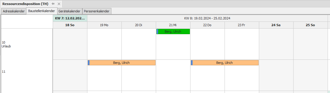 Automatische Terminaufteilung