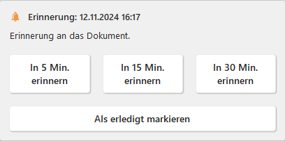 Benachrichtigung Benachrichtigung