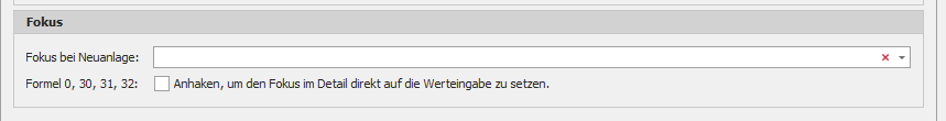 Option für automatischen Fokuswechsel ins Detail