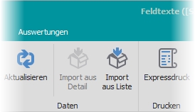 Multifunktionsleiste "Allgemein"