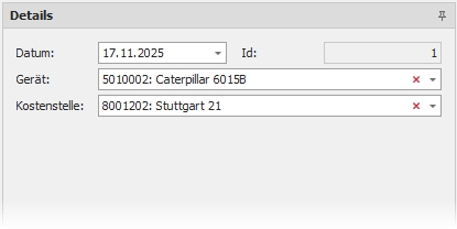 Detail "Freimeldungen" Detail "Freimeldungen"