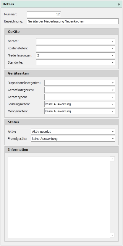 Detail "Gerätefilter"