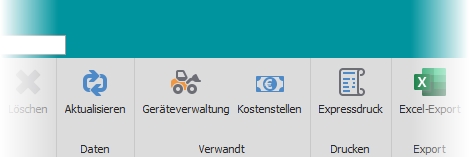 Multifunktionsleiste "Allgemein"