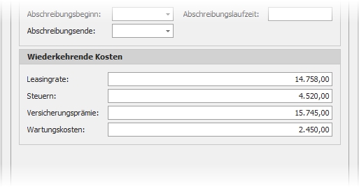 Detail "3. Partner" mit Gruppe "Wiederkehrende Kosten"