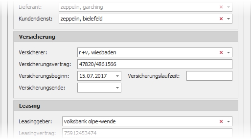 Detail "3. Partner" mit Gruppe "Versicherung"