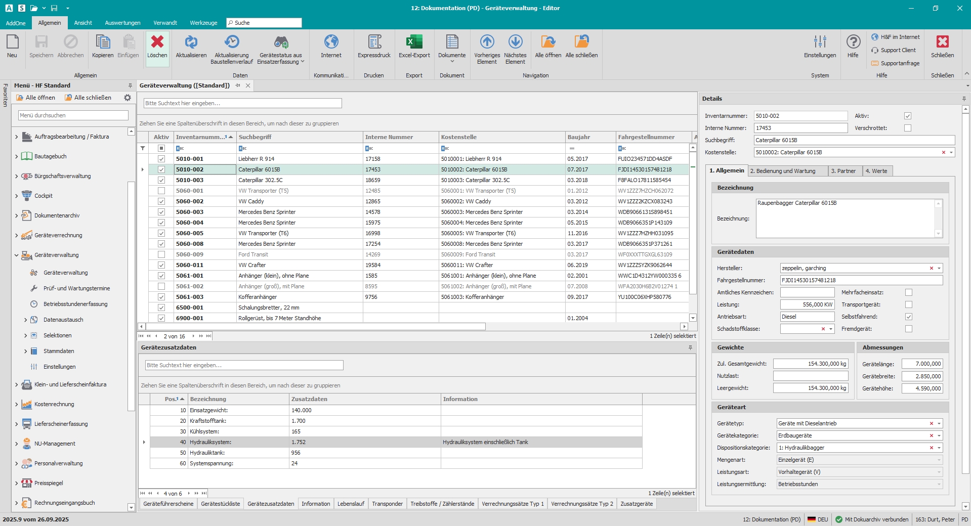 Hauptfenster "Geräteverwaltung"