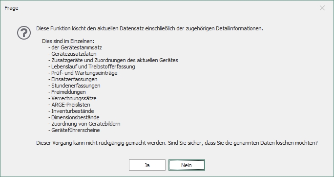 Dialog "Gerät löschen"