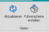 Funktion "Führerscheine erstellen" Funktion "Führerscheine erstellen"