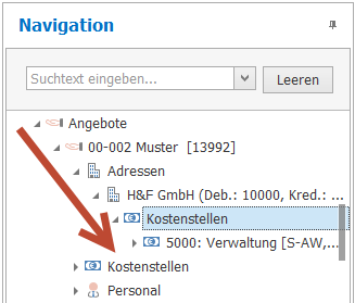 Abb. 16 - Navigationstiefe 0