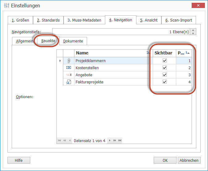Abb. 19 - Navigation - Bauakte