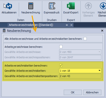 AV AVK Neuberechnung