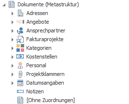 Abb. 4 - Dokumente (Metastruktur) Abb. 4 - Dokumente (Metastruktur)