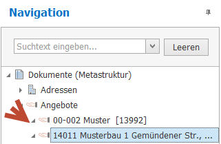 Abb. 17 - Navigationstiefe 1