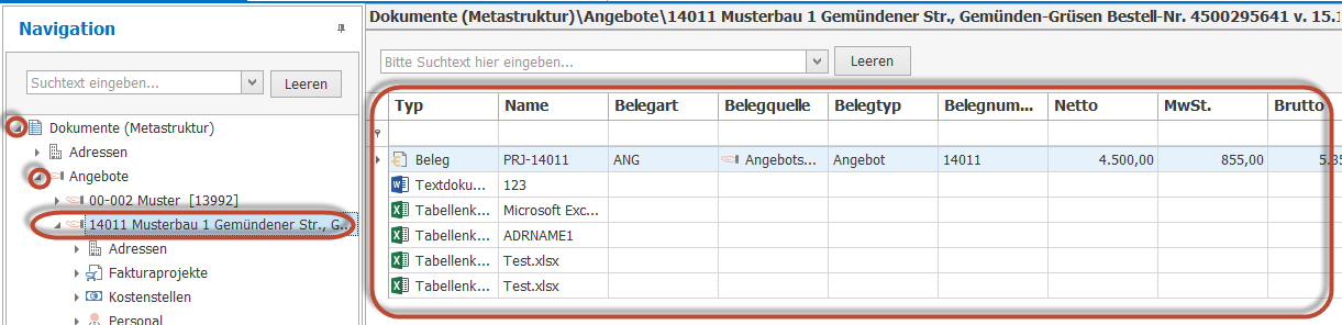 Abb. 33 - Alle Dokumente Metainformation Abb. 33 - Alle Dokumente Metainformation