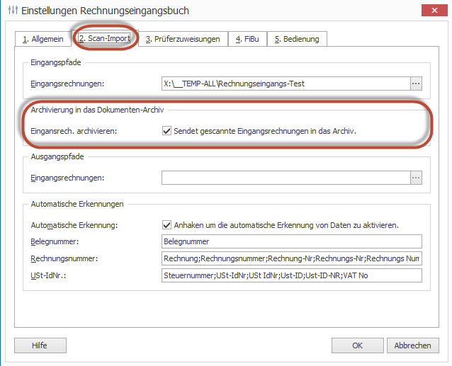 51 - Einstellungen Rechnungseingangsbuch