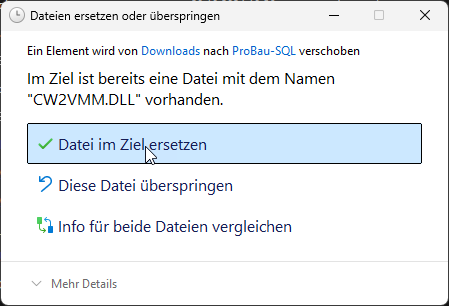 Vorhandene alte Lizenzdatei ersetzen