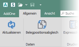 Multifunktionsleiste "Allgemein"