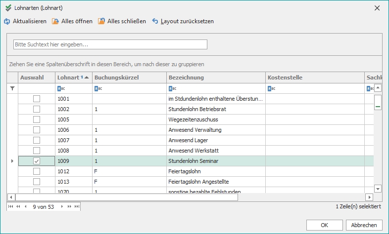 Nachschlagehilfe "Folgelohnarten"