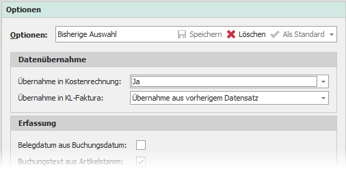Gruppe "Datenübernahme"