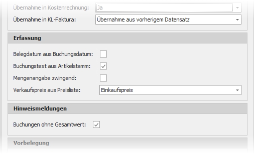 Gruppe "Erfassung"