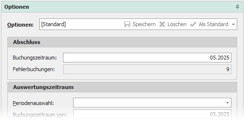 Optionen mit Gruppe "Abschluss"