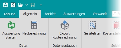 Multifunktionsleiste "Allgemein"